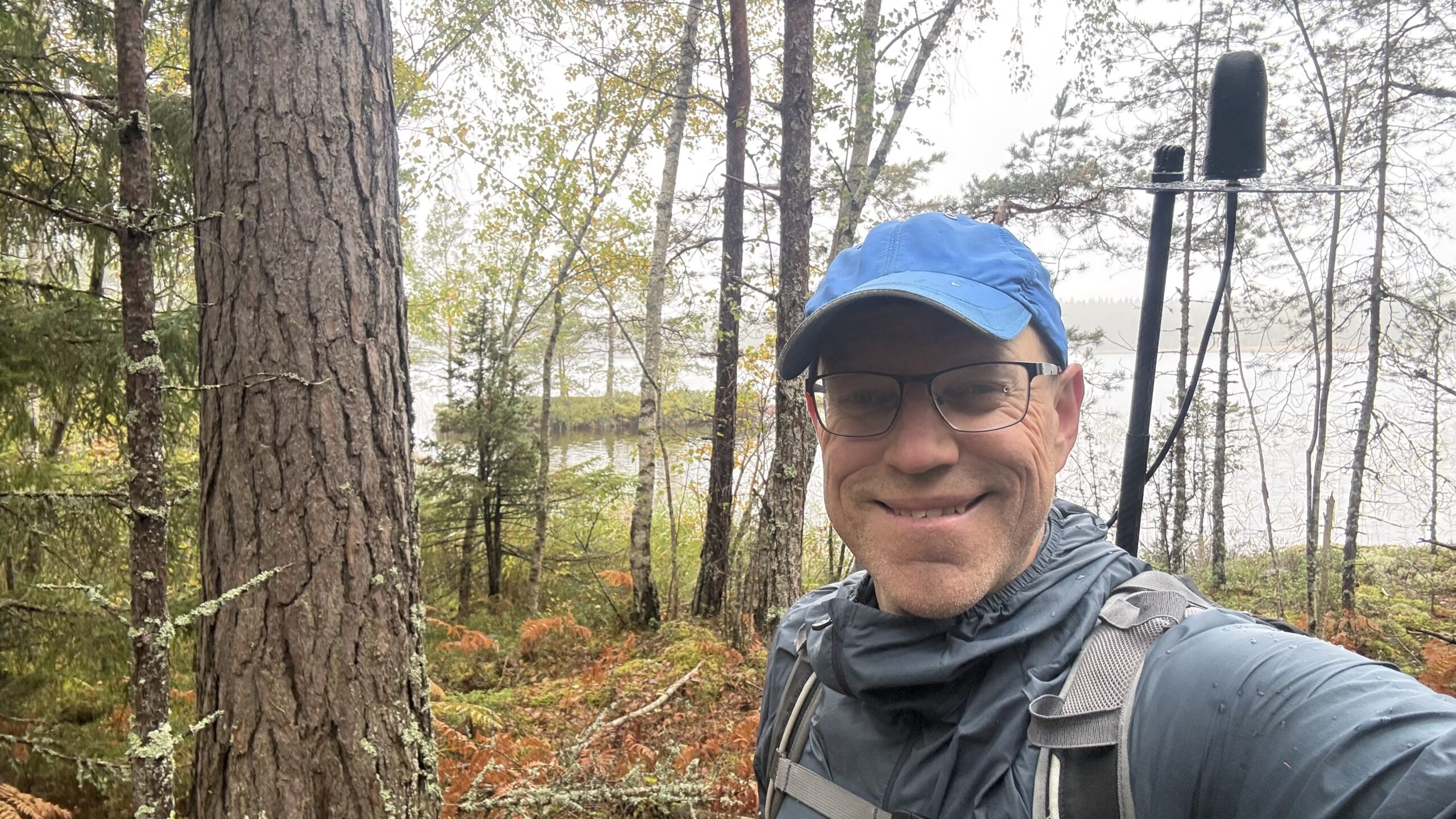 Testar ny vandring vid Hoven i norra Vallentuna